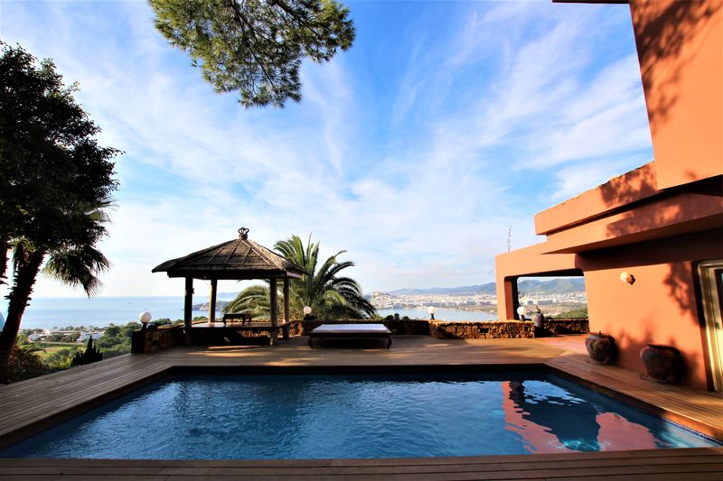 Verbazingwekkende Villa met de beste uitzicht op Ibiza Formentera en Playa den Bossa