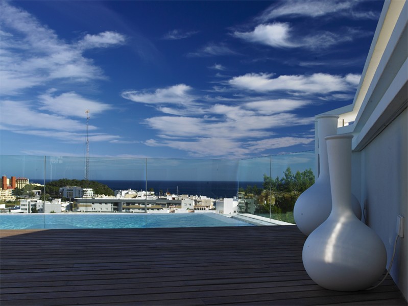 House Ibiza - Santa Eulalia met uitzicht op de zee en de zonsondergang