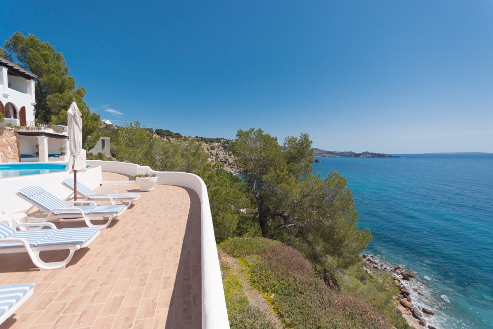 Ibiza Villa in Es Cubells 1e zee lijn en toegang tot de zee