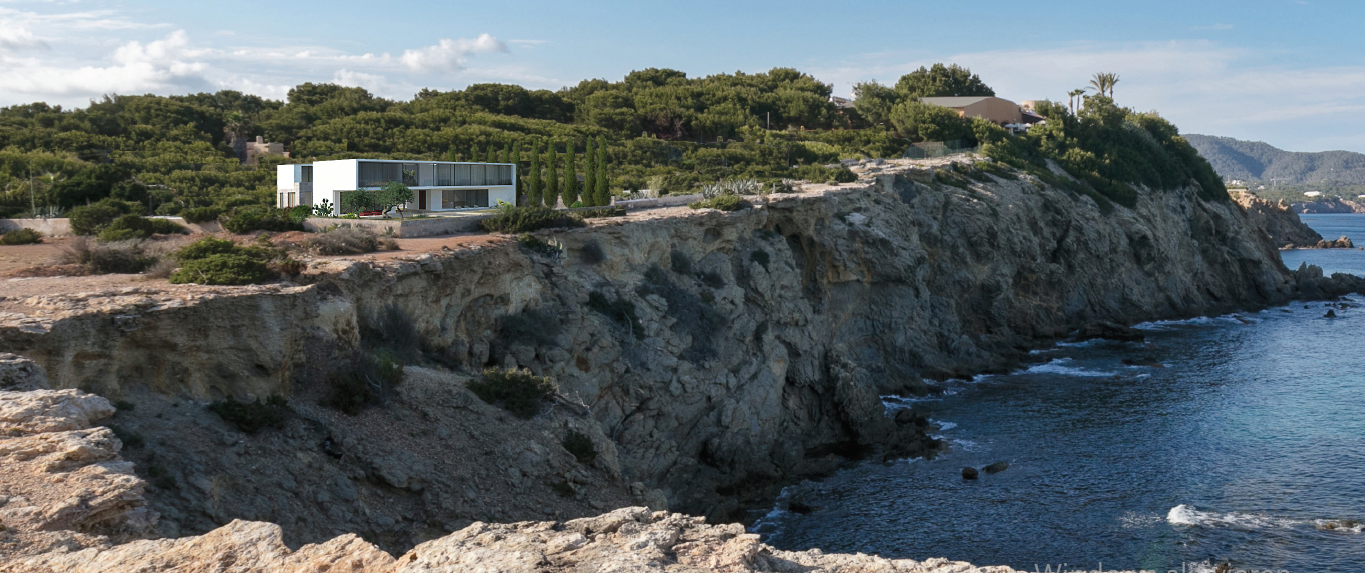 Project te koop in Cala Martina eerste lijn van de zee op Ibiza