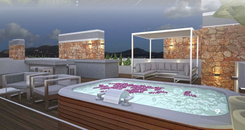 Nieuw gebouwde gemeenschap van 9 appartementen in de buurt van Ibiza