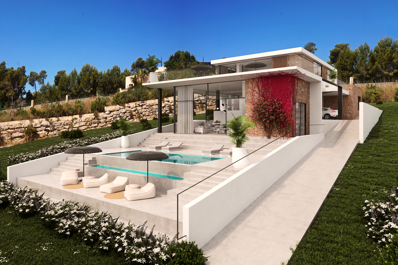 Nieuw gebouwde villa met fantast vies in Vista Alegre te koop