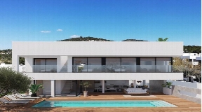 Gloednieuwe moderne en mooi gebouwde villa te koop in Ses Torres -Ibiza