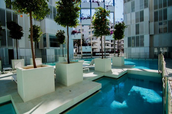 Ongelooflijk appartement met groot zwembad in de omgeving van Patio Blanco Ibiza