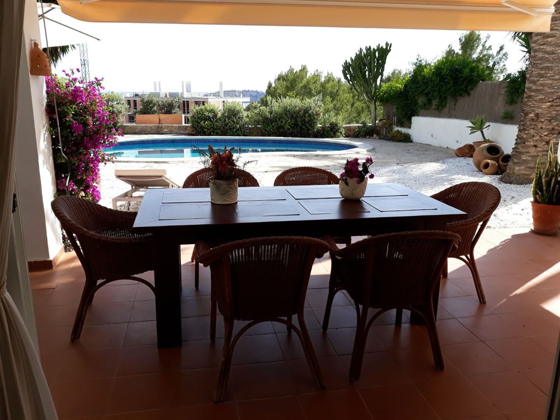 Huis met uitzicht op Formentera en Dalt Vila in Can Pep Simo