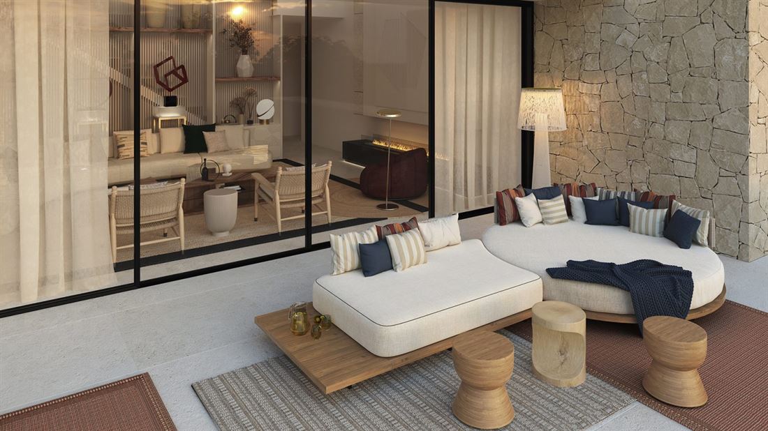 Innovatief wooncomplex met elegante en mediterrane villa's dichtbij de golfbaan