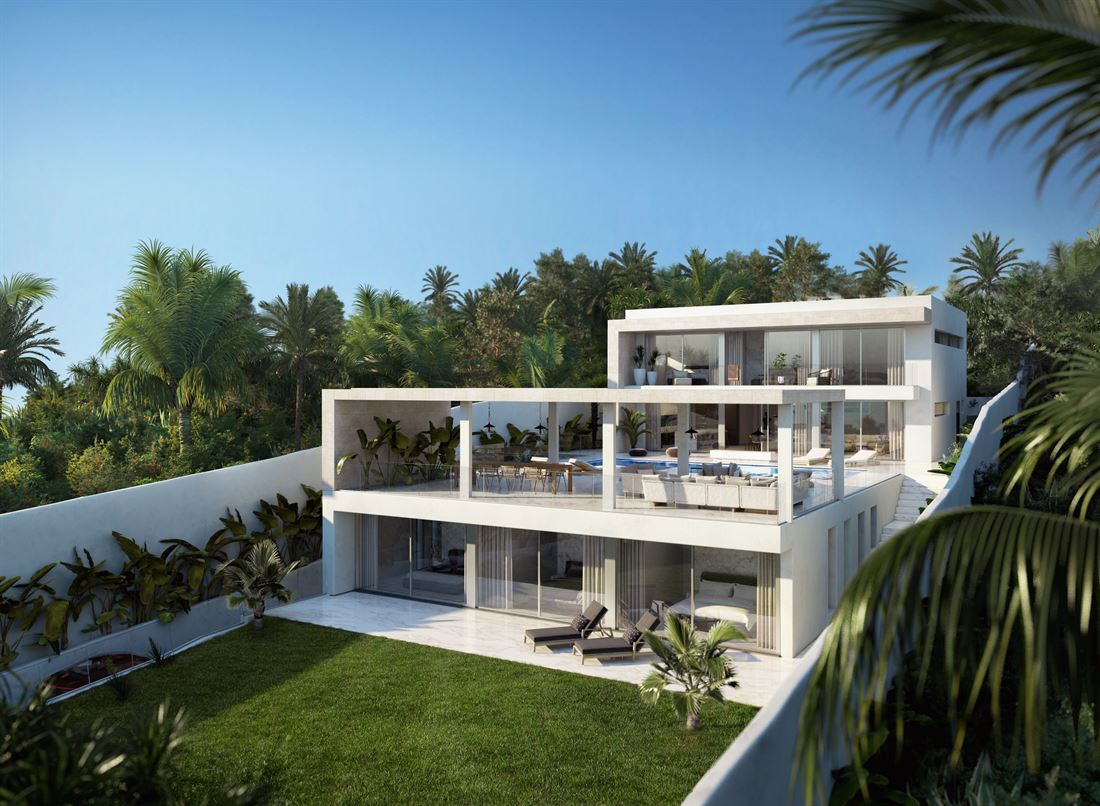 Luxe eerstelijns villa in Talamanca met geweldig uitzicht
