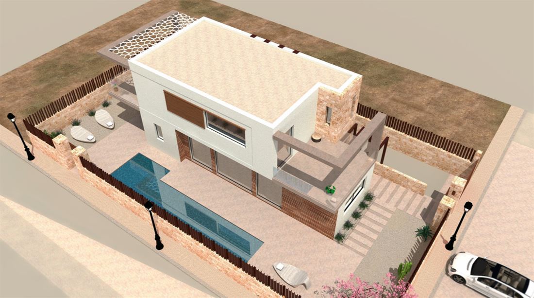 Gloednieuw vrijstaand huis met zwembad in Santa Gertrudis