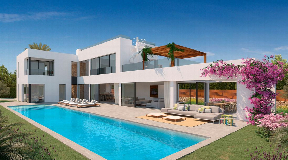 Vier nieuwe moderne villa's in een rustige omgeving