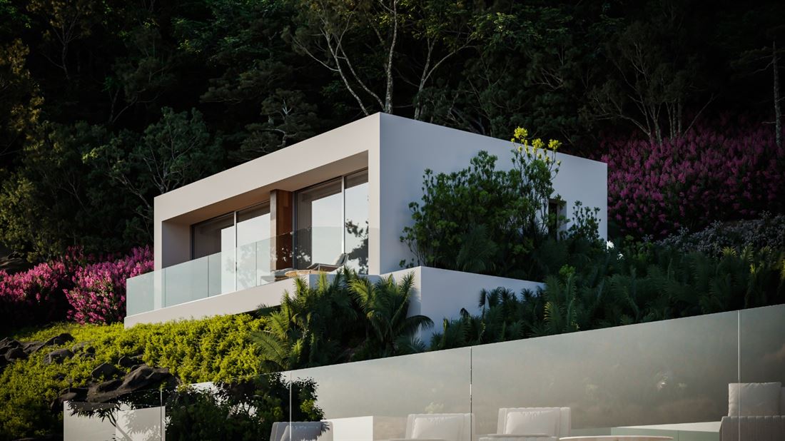 Nieuw gebouwde villa de bouw van deze prachtige villa is in volle zeezicht