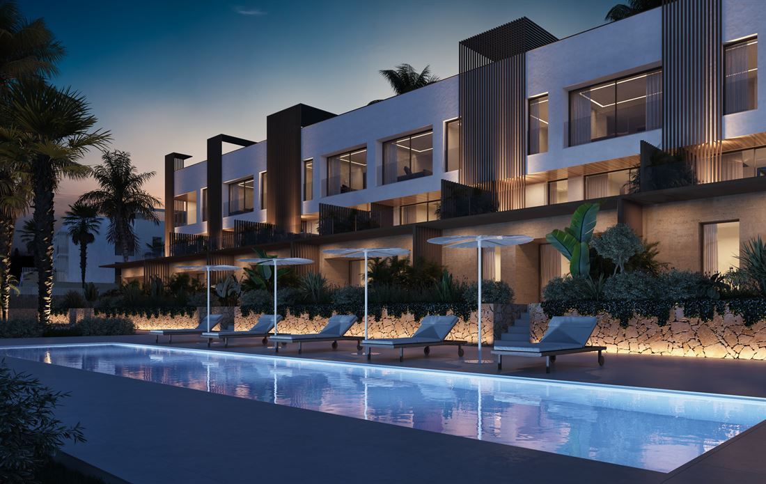 Nieuwbouwproject van vijfendertig luxe appartementen te koop in Can Misses