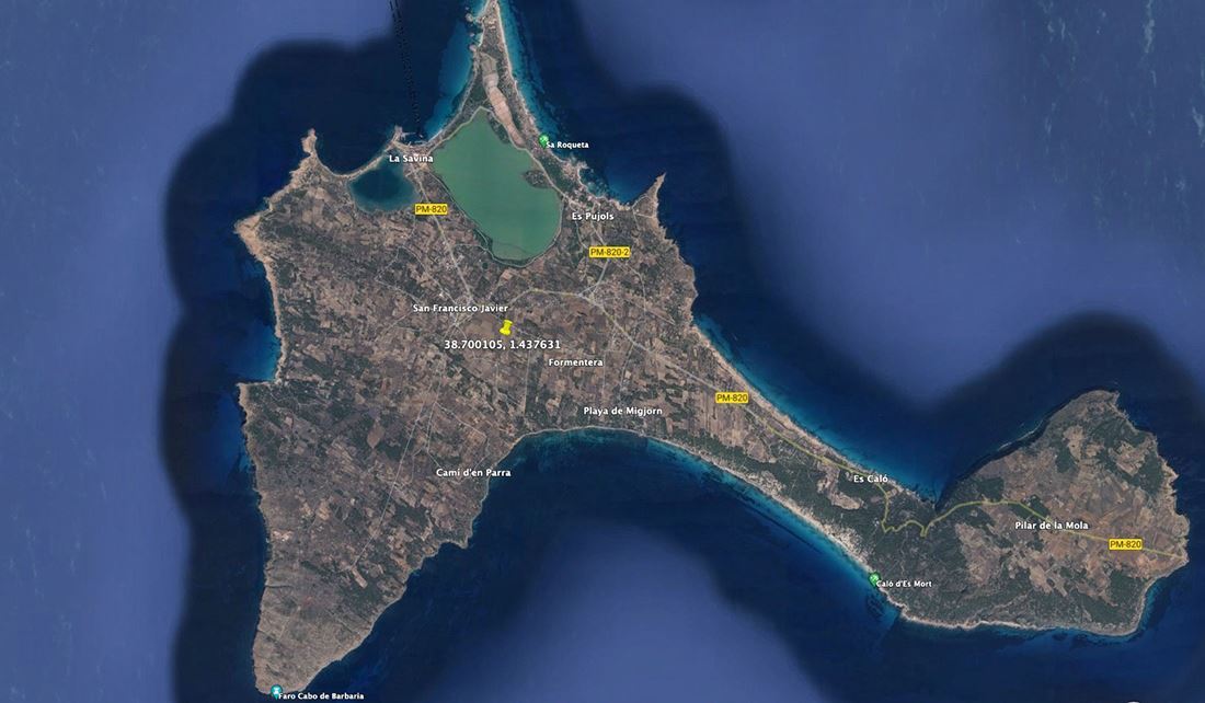 Land met vergunning in Formentera met mooi huis