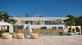Nieuw project van 4 villa's gelegen in Talamanca, Ibiza