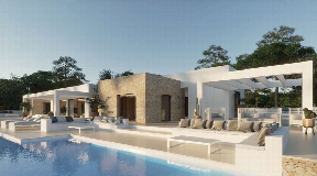 Prachtige villa - nog af te werken - met fantastisch uitzicht vlakbij het strand te koop in Cala Conta